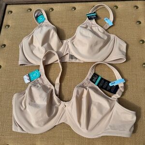 Bali Women's Intimates Soft Taupe Size 40C (2pcs)